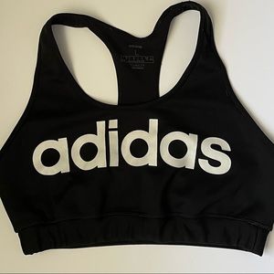 Adidas Sports Bra Black/White Size Large